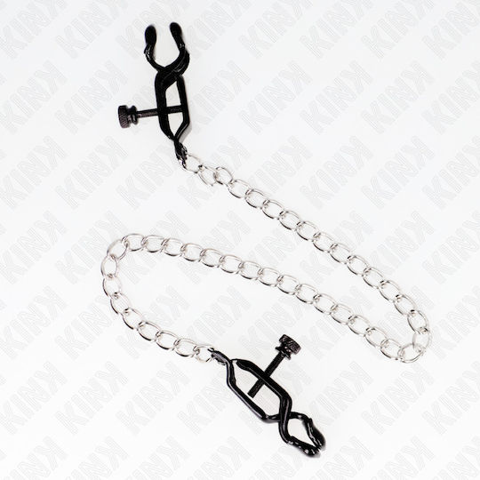 Kink Nipple Clamps in Silver Color