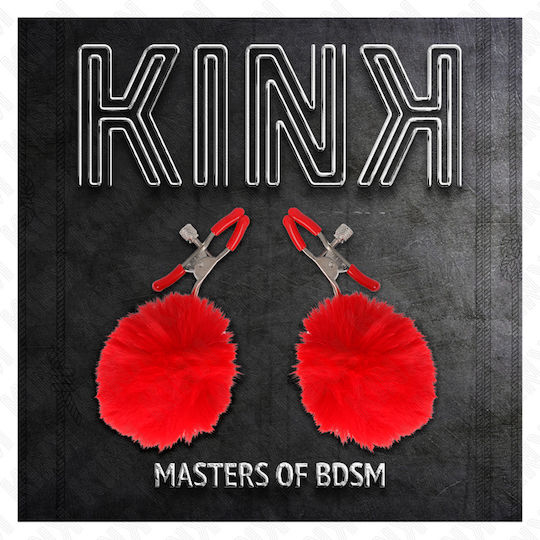 Kink Nipple Clamps in Red Color 2pcs