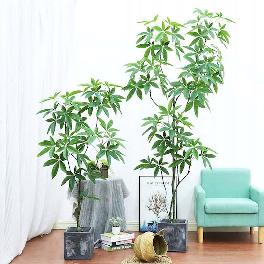 Plantă Artificială în Ghiveci Pachira Green 120cm
