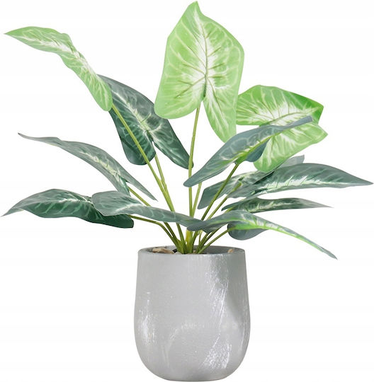 Artificial Plant in Small Pot Alocasia Green 40cm