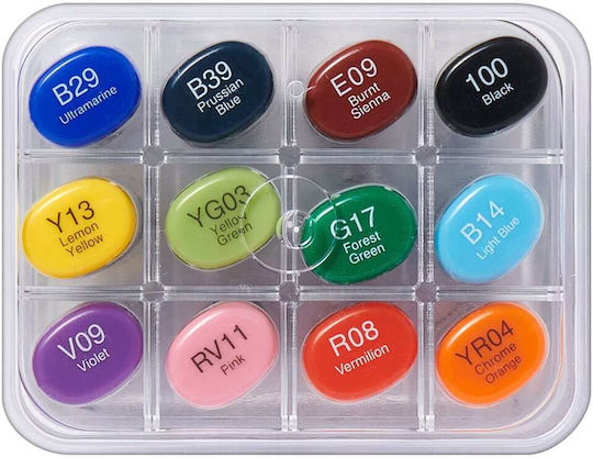 Copic Sketch 12 Colours Set B