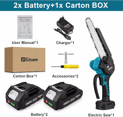 Kettensäge Batterie Bürstenlos 18V mit Schwert 8cm