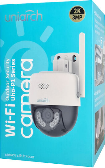 Uniarch UHO-P1A-M3F4D IP Surveillance Camera Wi-Fi Full HD+ 3MP Waterproof with Two-Way Communication and Lens 4mm