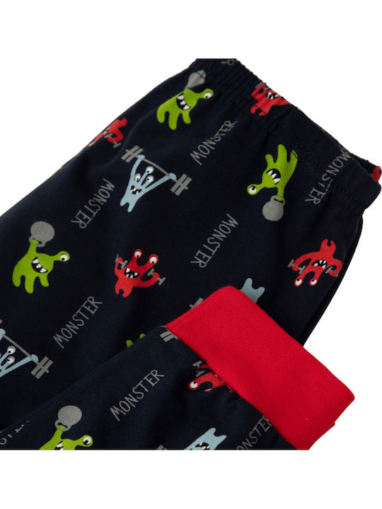 Minerva Pijama pentru copii De iarnă Blue Marine Prints