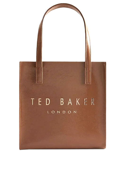 Ted Baker Crinion Γυναικεία Τσάντα Shopper Ώμου Μπρούτζινη