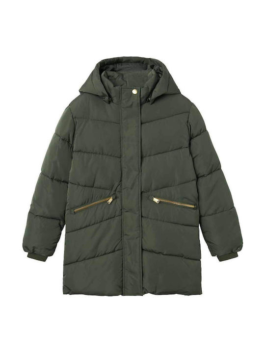 Kids Quilted Coat with Hood Climbing Ivy