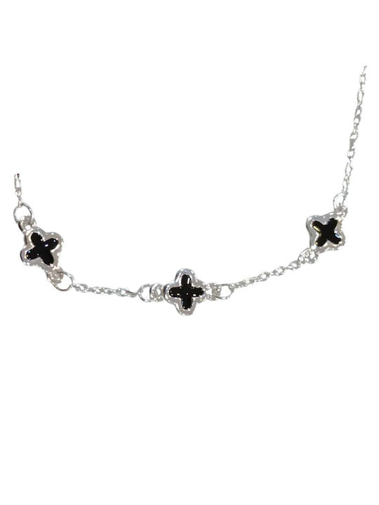 Prince Silvero Bracelet with Cross design made of Silver with Zircon