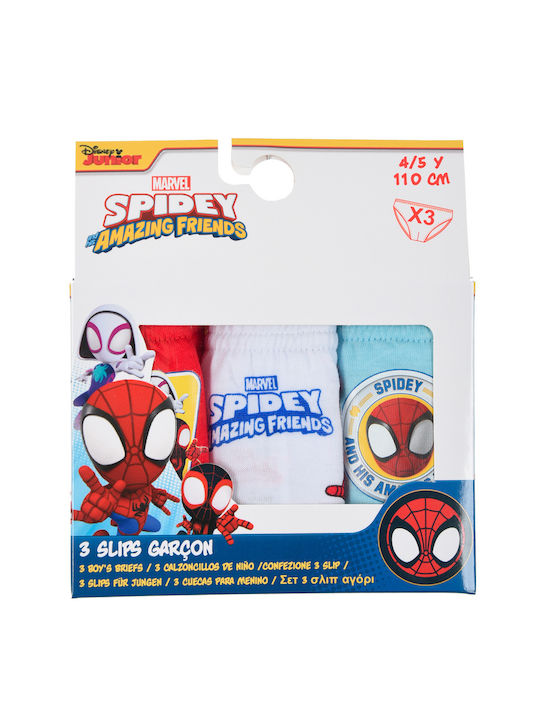 Superheroes Kids' Set with Briefs red 3pcs