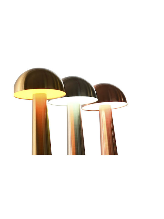 Table Lamp Home Esprit Copper Gold Silver Metal Iron 9 X 9 X 21 Cm 3 Units