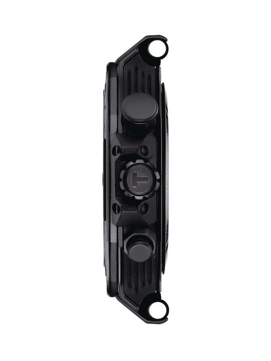 Tissot T-sport T-race Ανδρικό Ρολόι Χρονογράφος Μπαταρίας με Μαύρο Καουτσούκ Λουράκι