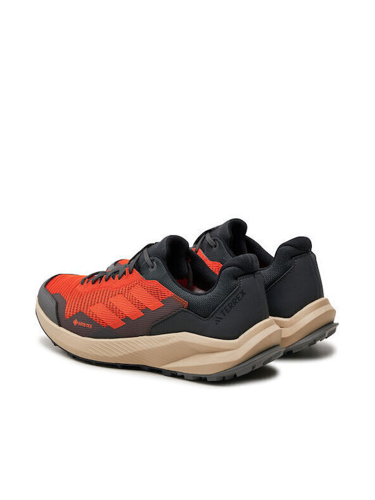 Terrex Rider GTX Ανδρικά Αθλητικά Παπούτσια Trail Running Αδιάβροχα με Μεμβράνη Gore-Tex Πορτοκαλί