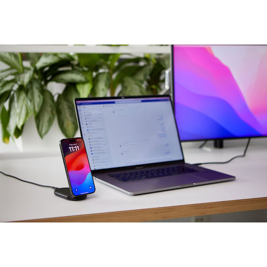 Belkin Încărcător Magsafe 15W Negruς (BoostCharge 2-in-1)