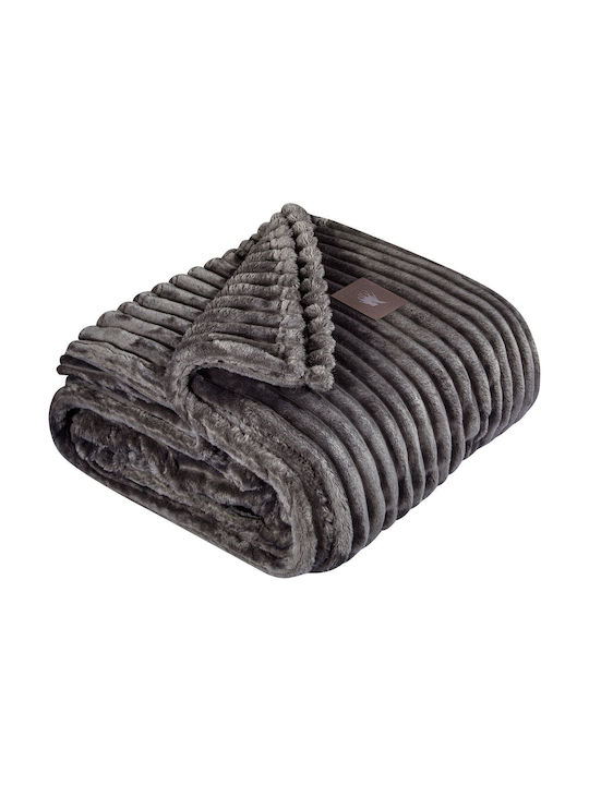 Greenwich Polo Club 3486 Κουβέρτα Fleece Υπέρδιπλη 220x240εκ. Grey