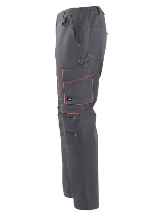 Axon Top Work Trousers Dark Grey Orange