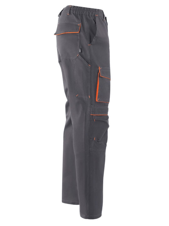 Axon Top Work Trousers Dark Grey Orange