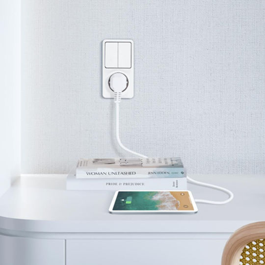Aigostar Single External Power Socket with Switch White