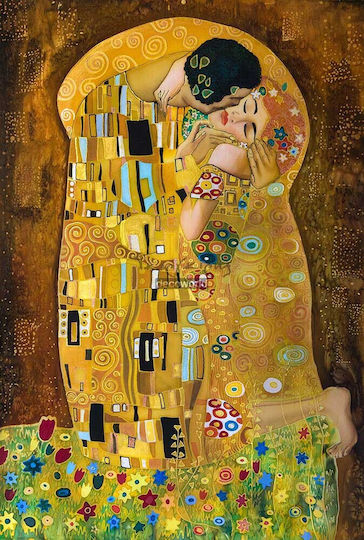 Πίνακας Καμβά " Φιλί" Γκούσταφ Κλιμτ Knv164 80cm X 120cm Πίνακας Καμβά " Φιλί" Γκούσταφ Κλιμτ Knv164 80cm X 120cm
