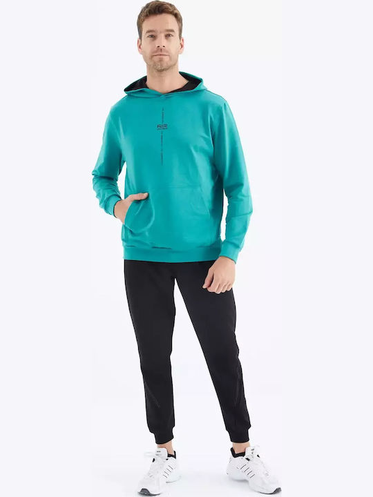 Φούτερ με Κουκούλα Sea Green