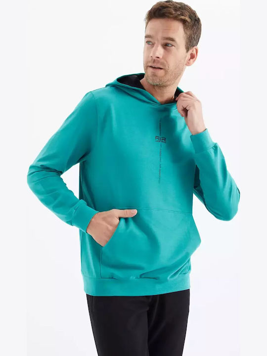 Φούτερ με Κουκούλα Sea Green