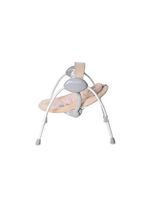 Lorelli Ηλεκτρικό Relax Μωρού Κούνια Portofino με Μουσική Beige Dots