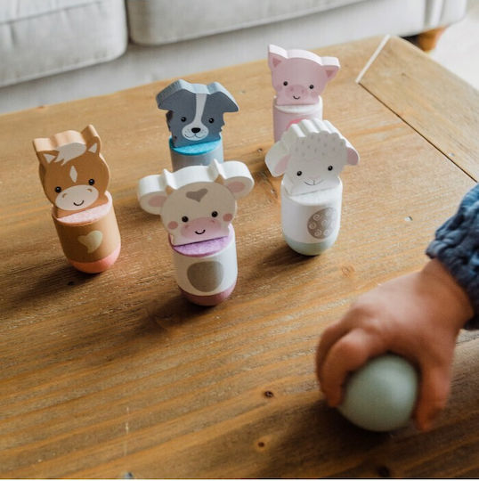 Orange Tree Toys Bowling Bowling made of Wood with Sounds for 36++ Months