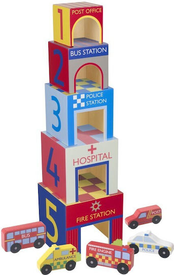 Orange Tree Toys Куб за дейности от дърво за 18++ месеца