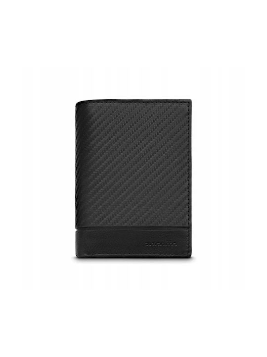 Zagatto Natural Black Leather Wallet Zg-n4-f7 Men's
