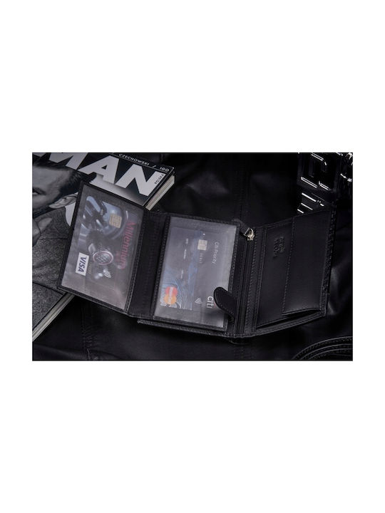 Zagatto Natural Black Leather Wallet Zg-n4-f2 Men's