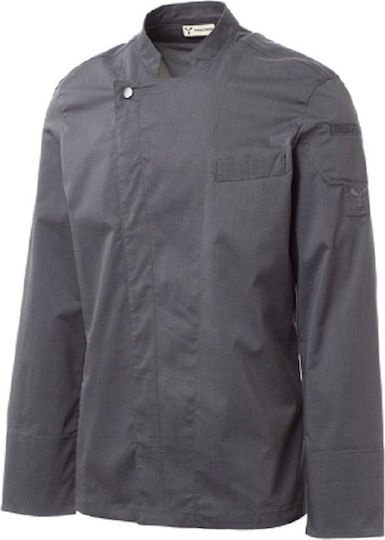 Payper Coat Chef 100% Cotton made Gray with Long Sleeve Elite Mesh