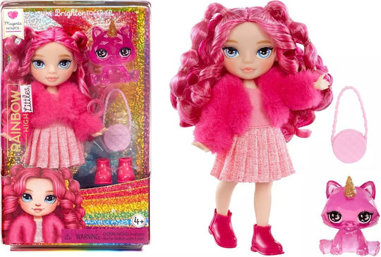 MGA Entertainment Little Sister Magenta Monroe Doll Rainbow High for 4++ Years 15cm