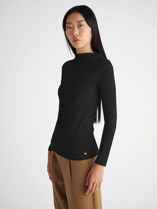 Staff Women's Blouse Long Sleeve Black