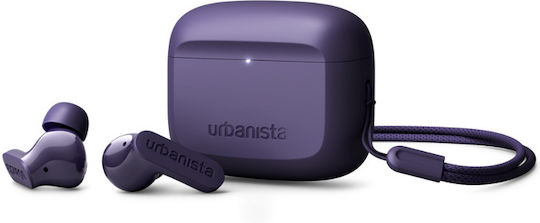 Urbanista Palo Alto In-ear Bluetooth Handsfree Ακουστικά με Αντοχή στον Ιδρώτα και Θήκη Φόρτισης Dusk Purple
