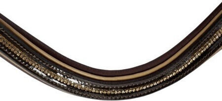 Kerbl Brown Leather Bridle English Soft Padding on Forehead Noseband Neck Bridle Kingston Engl Combi Model Full Kerbl 4018653957004