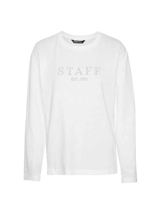 Liza Women's Blouse Cotton Long Sleeve White
