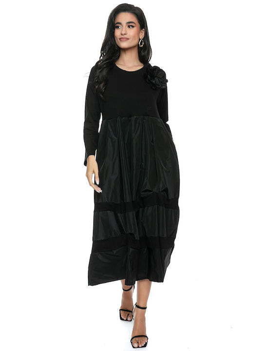 RichgirlBoudoir Maxi Dress with Ruffle Black