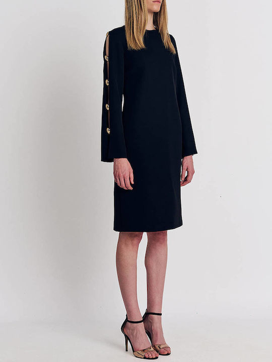 Forel Shirt Dress Dress Long Sleeve Black