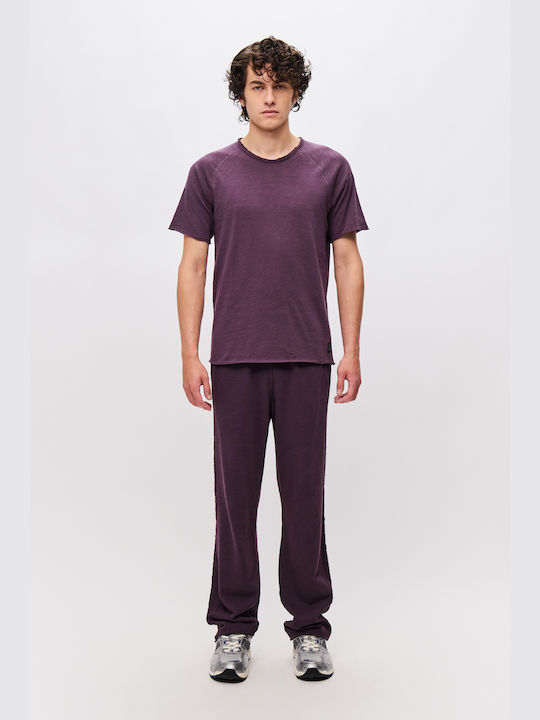 Dirty Laundry Herren T-Shirt Kurzarm Plum