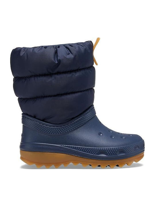 Classic Neo Puff Kids Snow Boots Navy Blue