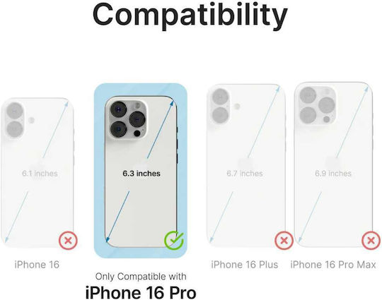 Catalyst Influence Back Cover Πλαστικό / Σιλικόνης με Λουράκι Μπλε (iPhone 16 Pro)
