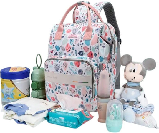 Queen Mother Diaper Bag Pink 42x32x18cm.
