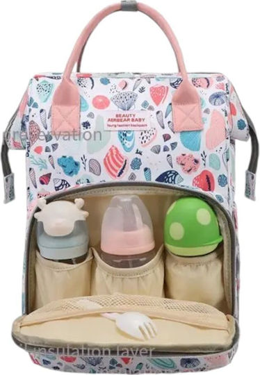 Queen Mother Diaper Bag Pink 42x32x18cm.