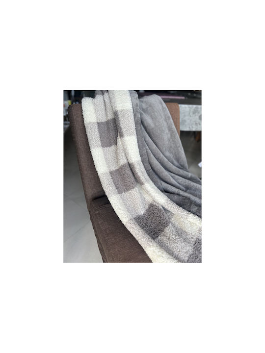 Chios Hellas Blanket Furry Double 200x220cm Grey