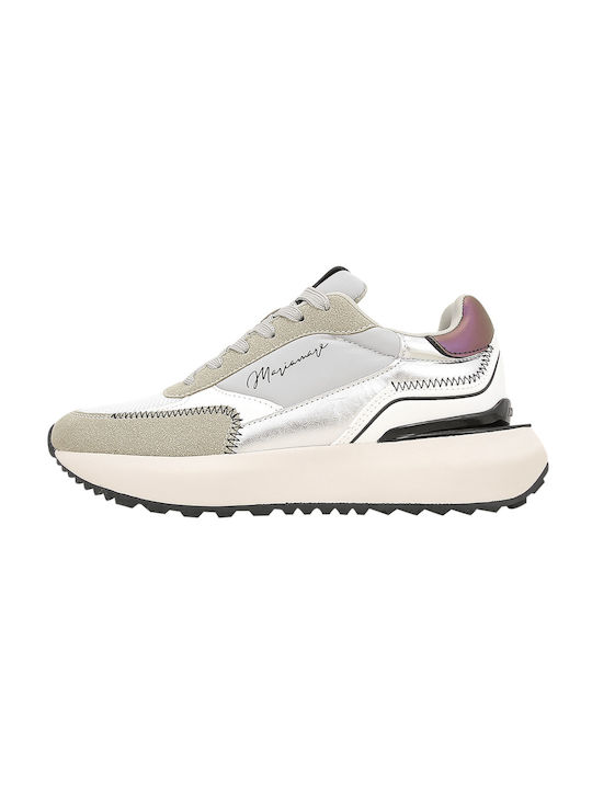 Maria Mare Γυναικεία Sneakers Pearl Grey / Silver