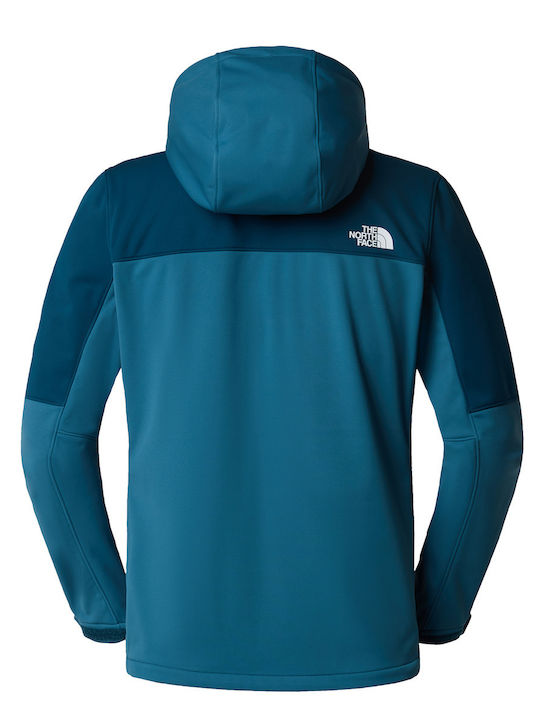 The North Face Diablo Herren Winter Jacke Softshell Wasserdicht und winddicht Türkis