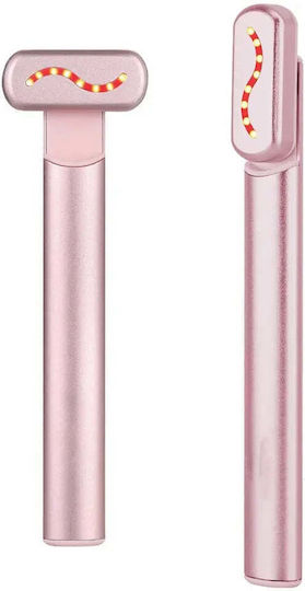 4 In 1 Facial Massage Device Smart Pen Eye Face Neck Care Led Light Ems Vibrations Warm Therapy