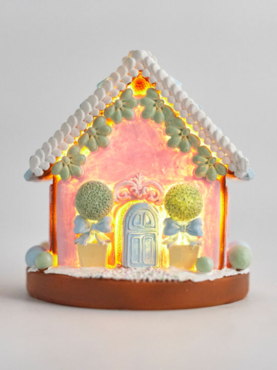 Blue Gingerbread House 12.5cm