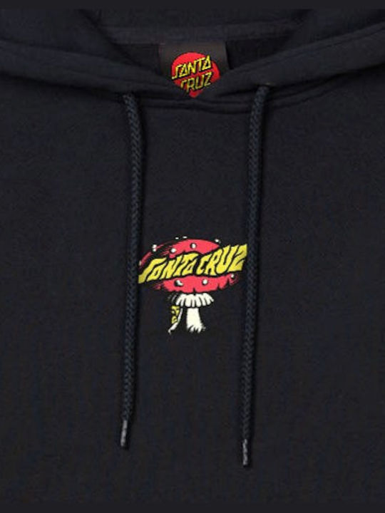 Santa Cruz Sweatshirt with Hood Black