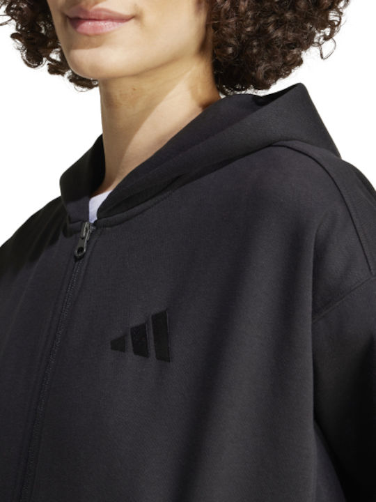 adidas Women's Hooded Cardigan Black