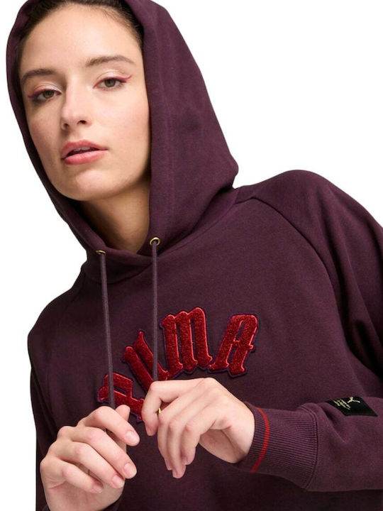 Classics Γυναικείο Φούτερ με Κουκούλα Midnight Plum
