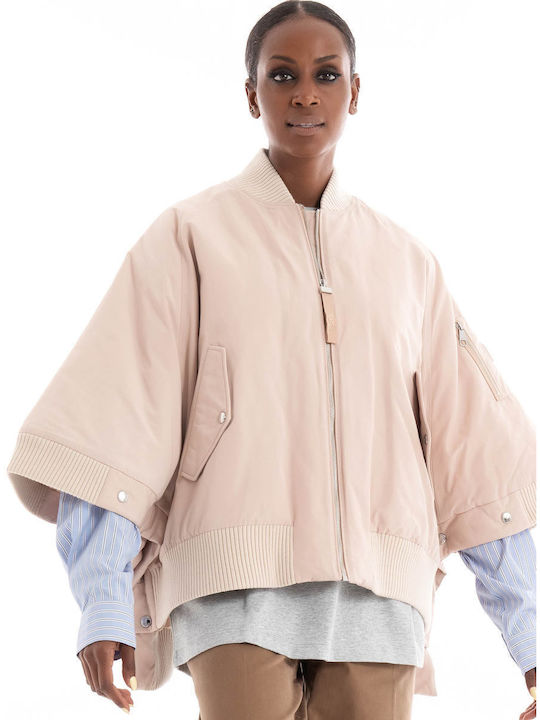 Hugo Boss Women's Short Lifestyle Jacket for Winter Pale Pink